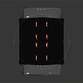 High Performance CPU Cooler With Red Fan And Aluminum Heat Sink