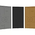 Stylish Barn Door Designs With Metal Panels And Decorative Wheels