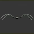 Mechanical Spider With Metallic Legs And Shiny Detailed Body Structure