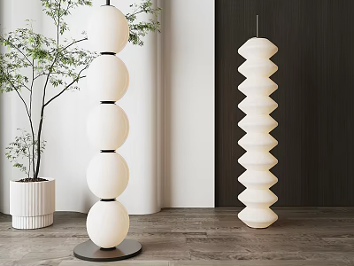 Quiet floor lamp decorative lamp 3d model