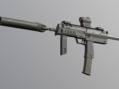 MP7A1 submachine gun model