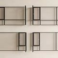 floor-to-ceiling window sliding window casement window bay window balcony window system window frame broken bridge aluminum window 3d model