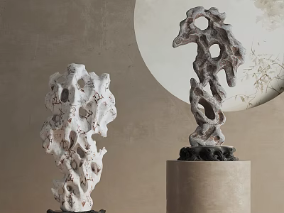 Chinese Style Taihu Stone Ornaments Chinese Style Ornaments Taihu Stone 3d model