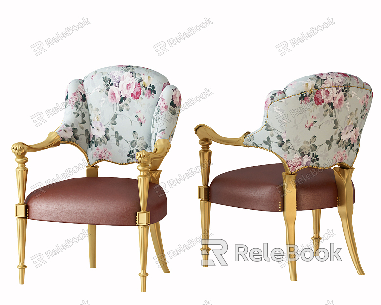 European Dining Chair Single Chair Combination model