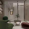 Modern Beauty Hair Salon Interior With Styling Chairs Mirrors And Marble Reception Desk