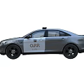Police Function Vehicle With Emergency Lights Front Bumper Guard And POLICE Badge