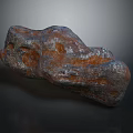 Natural Rusty Gray Rock With Rough Surface And Geological Texture