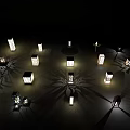 Stylish Modern Outdoor Lights With Decorative Patterns For Illuminated Night Ambiance