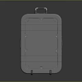 Silver Metal Suitcase With Handle Wheels And Secure Lock For Travel Use