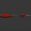 Adjustable Wrench With Red Handle And Metal Body For Plumbing Repair Tools