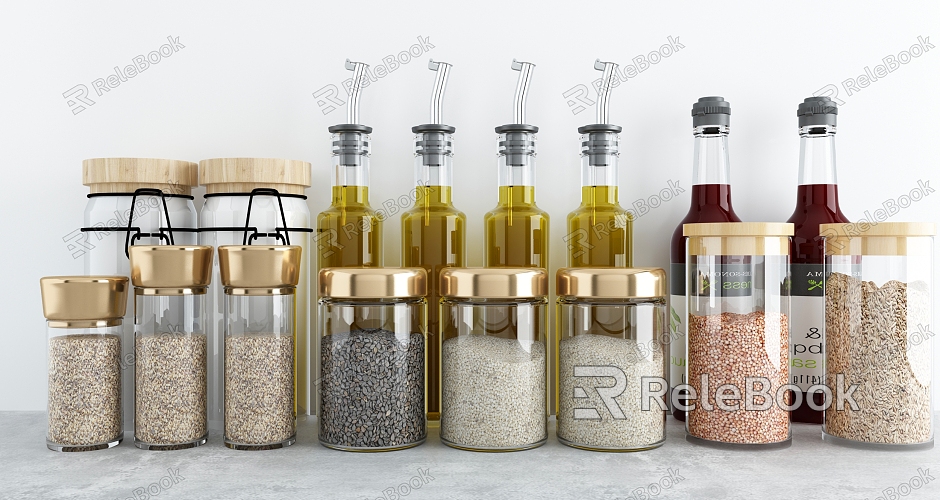 Modern Seasoning Bottle Kitchen Condiment model