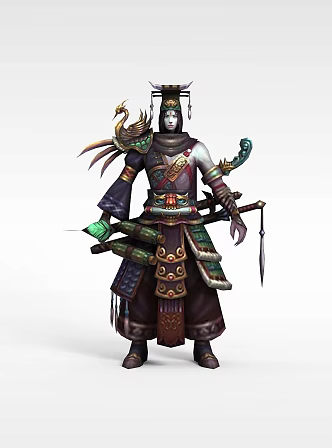 Buddha is a game character. 3d model