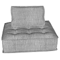 Gray Fabric Single Sofa With Modern Minimalist Design And Comfortable Cushion 3d model