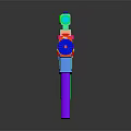 Multi Colored Toy Weapon With Aiming Scope And Vibrant Design For Kids Play