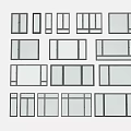 Modern windows combination windows glass windows floor-to-ceiling windows balcony windows bay windows bedroom windows sliding windows casement windows doors and windows 3d model