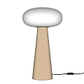 Modern Floor Lamp With White Shade And Golden Stand For Home Interior