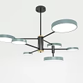 Modern Pendant Lights With Various Geometric Designs And Multiple Light Heads 3d model