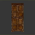 Vintage Wooden Cabinet With Intricate Carved Patterns And Classic Design