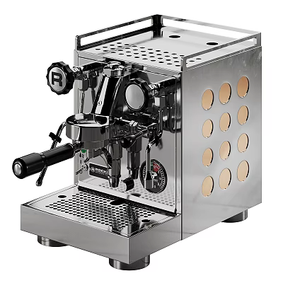 Modern Stainless Steel Coffee Machine As Functional Kitchen Appliance With Sleek Design 3d model