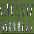 Various Stylish Design Outdoor Lights with Illuminated Patterns for Garden Decoration