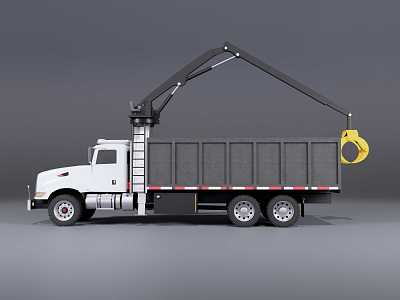 Self-loading truck bucket truck model