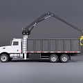 Self-loading truck bucket truck 3d model