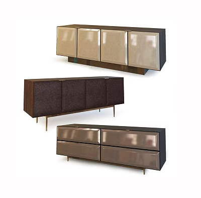 Modern TV Stands with Metal Legs Wooden Panels and Contemporary Design 3d model