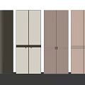 Modern Wardrobe Doors With Textured Patterns And Multiple Color Options 3d model
