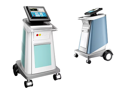 Advanced Mobile Medical Devices Featuring Digital Display Screens And Control Panels 3d model