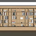 Modern Bookcase Wall Bookshelf Wall 3d model