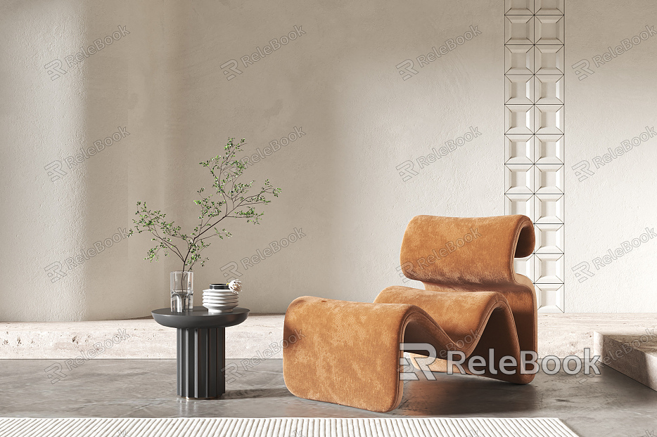 Modern Single Chair Single Sofa model