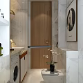 Modern Apartment Simple Apartment Model Room Space 3d model