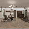 Bukhara Clothing Store Interior With Mannequins Hanging Clothes Display Racks Chandeliers And Marble Floors