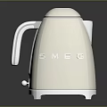 Stylish White SMEG Electric Kettle Modern Daily Electrical Kitchen Appliance