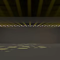 Modern Stage Design With Yellow Lighting Backdrop And Reflective Floor