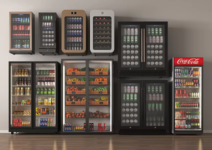 Freezer Cabinet Beverage Cabinet Wine Cabinet 3d model