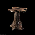 Natural Wood Rustic Side Tables With Tree Stump Base And Organic Texture 3d model