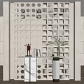 End view cabinet partition 3d model