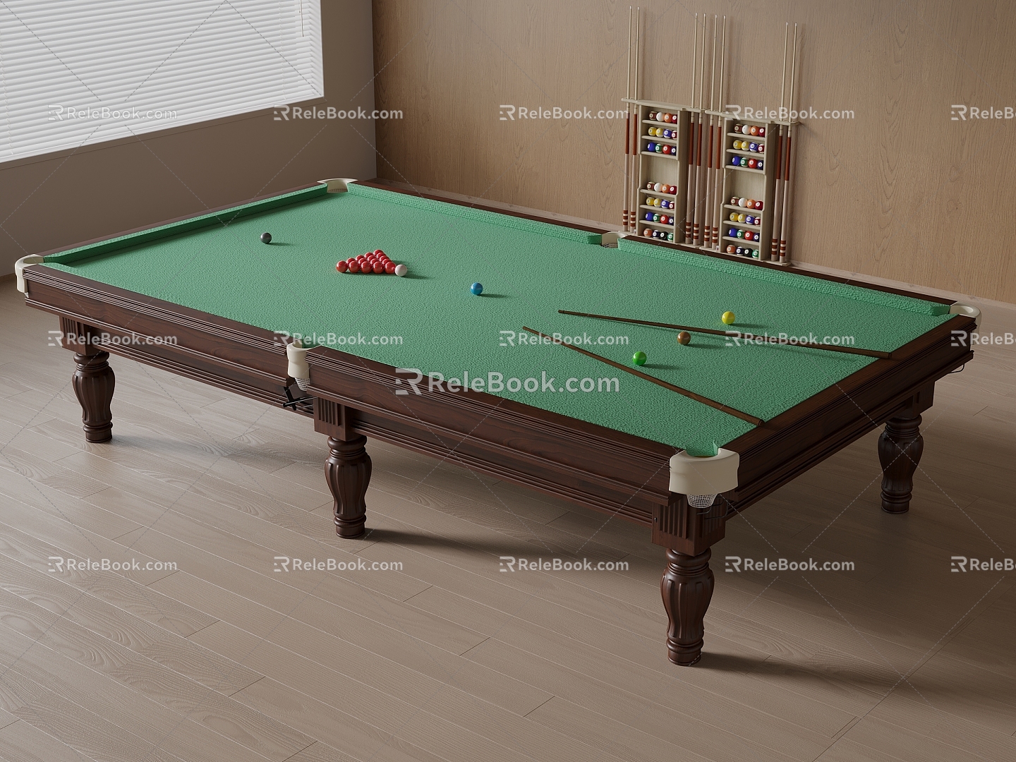 Snooker table 3d model