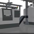 Advanced Industrial Equipment CNC Machines With Control Panels And Mechanical Structures