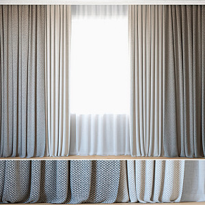 Modern Curtains 3d model