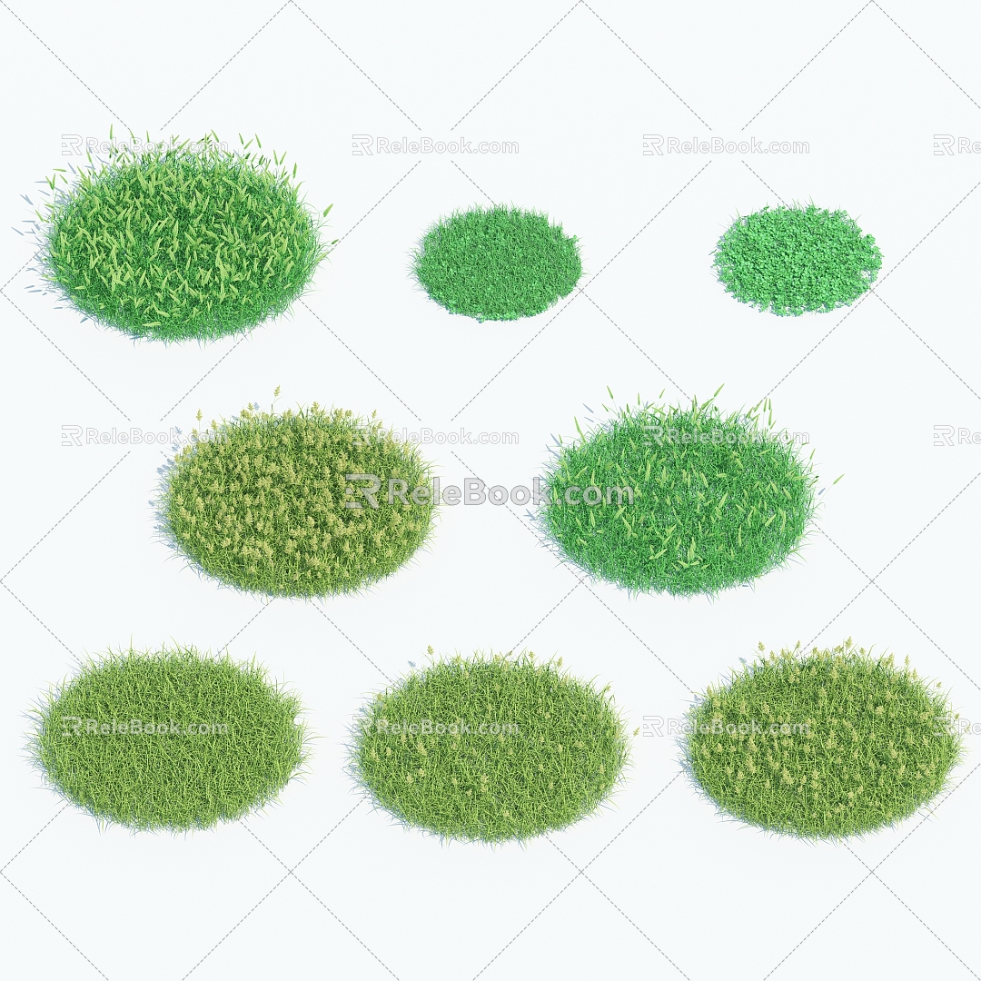 Modern Grass 3d model