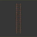 Red Metal Railway Track Equipment Featuring Wooden Sleepers And Rail Sections