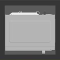 Modern Electronic Device Transparent Cube With Sleek Surface And Control Panel