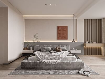 Modern Bedroom Master Room 3d model