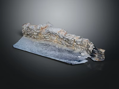 Wood Stone Wall With Natural Texture For Rustic Home Interior Decoration 3d model