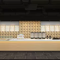 Modern Milk Tea Shop With Glass Doors Outdoor Seating And Wooden Counter