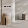 Modern Stool Sofa Stool Low Stool Shoe Changing Stool 3d model
