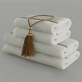 Towel bath towel 3d model