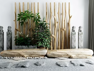New Chinese gardening sketch 3d model